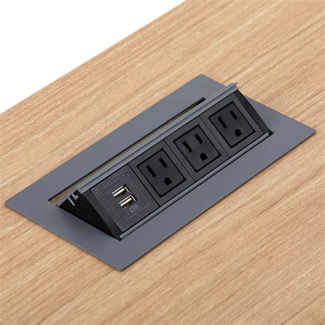 table electrical box|power outlet for conference tables.